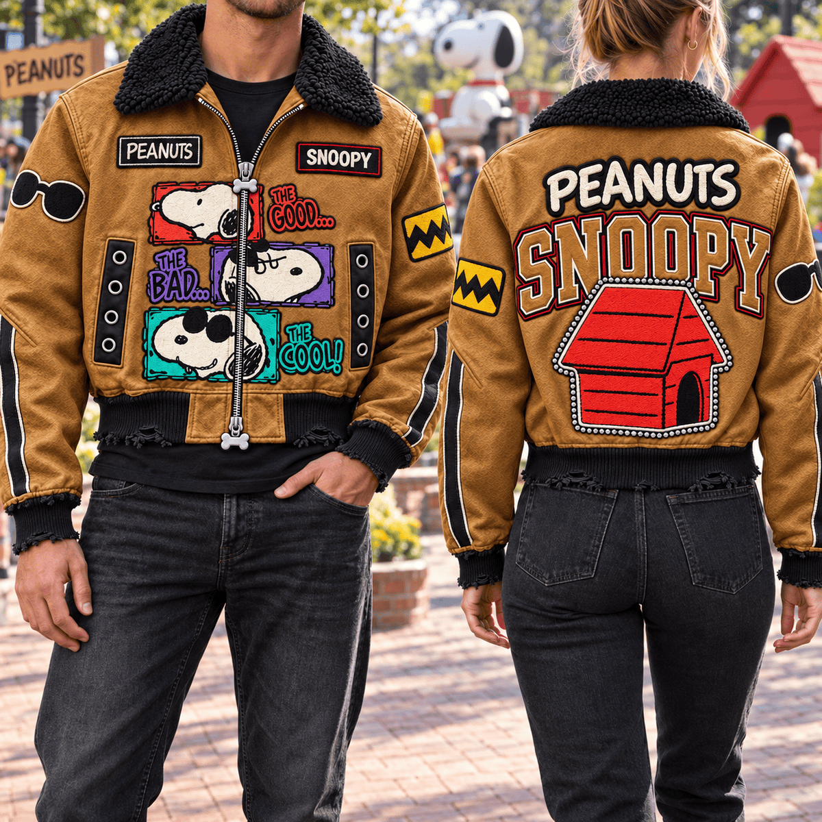 SNPY Cropped Bomber Jacket NTKO
